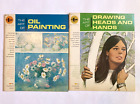 Lot of 2 Art Books OIL PAINTING & DRAWING HEADS AND HANDS Grumbacher Library