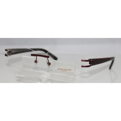 Nuevas gafas sin montura Boucheron Beo 139,02 Borgoña 54 mm Foto 1 de 4