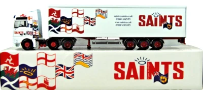 1:50 Corgi 13406 M.A.N. TGA XXL Truck & BOX Trailer in SAINTS AIR FREIGHT Livery - Image 1 of 4