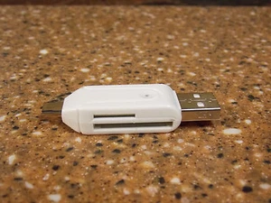USB 2.0 + USB MICRO OTG SD CARD READER for TABLET PC AD....NIBag! - Picture 1 of 7