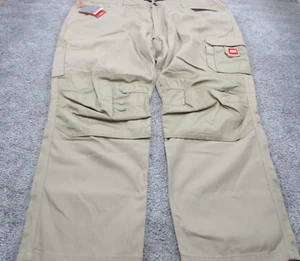 Hard Yakka Drill/Work Tradie Pants 127S 50 L31 Khaki Cotton Cargo Outdoor New - Picture 1 of 20