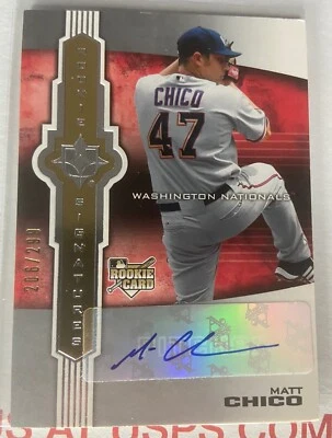 Matt Chico RC Auto 2007 Ultimate Collection Rookie Signatures Card #129 /299 - Image 1 of 4