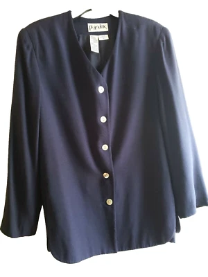 Chaqueta PARADOX Azul Marino - 12P - Cuello en V, 5 Btn. Delantero, manga larga, totalmente forrado  Foto 1 de 4