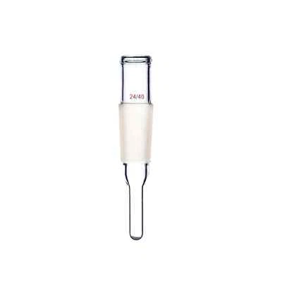 24/40 Glass Thermometer Adapter 50mm Stem Tube w/Wide Mouth Lab Glassware - Image 1 of 4