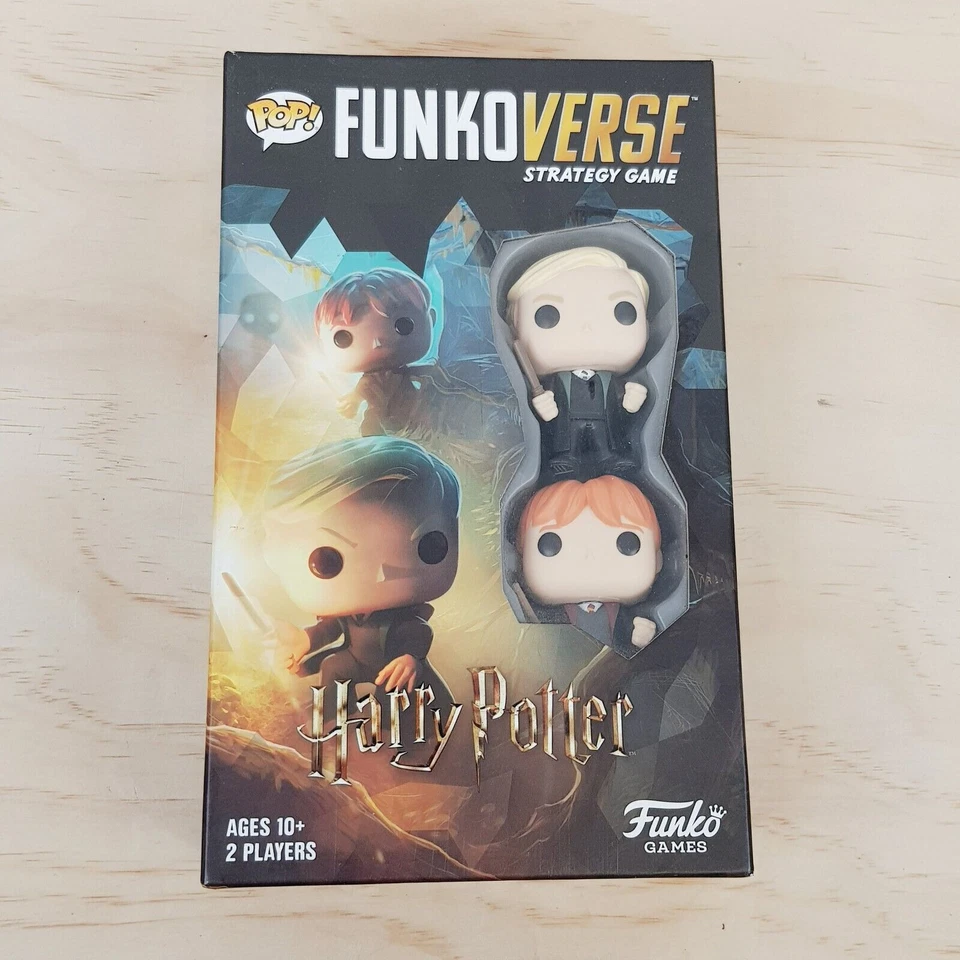 HARRY POTTER  101 Funko Verse Strategy Game Inc Ron Weasley + Draco Malfoy Pop - Image 1 of 4