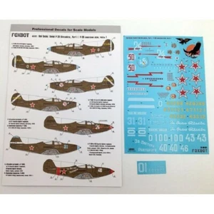 Foxbot 48-021A - 1/48 Decal Red Snake: Soviet P-39 Airacobras, Part 1 - Picture 1 of 12