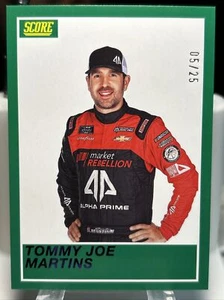 2023 Panini Chronicles Racing Score #1 Tommy Joe Martins Purple /25 - Picture 1 of 2