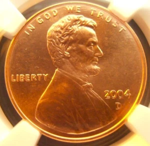 2004 D Lincoln Cent, HIGH GRADE NGC Certified MS 67 RD (04DN123) - Picture 1 of 5
