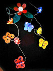 Baby Kinderz. Holzspielzeug Blumen Schmetterlinge Kleinkinder Mubile Deko Top