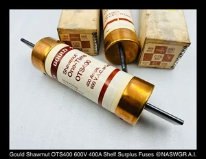 OTS400 Fuse ~ Gould OTS400 Fuse 400A 600V Shelf Surplus 1-Lot of (2) - Picture 1 of 2