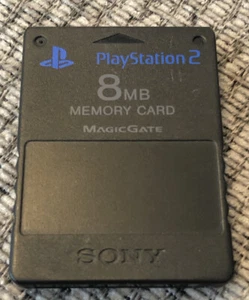 Official Sony PlayStation 2 Memory Cards Genuine PS2 Black - Picture 1 of 1