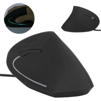 Vertical Mouse Colorful Ergonomic Rechargeable USB Receiver ABS Office Wired BST - Image 1 of 4