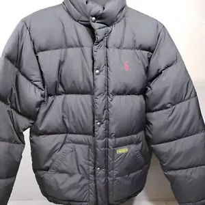 Jugendliche Kinder Polo by Ralph Lauren schwarze gefütterte Jacke Größe Large (18-20) - Bild 1 von 8