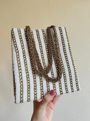 Bolso de hombro con cuentas hecho a mano buena calidad Foto 1 de 2