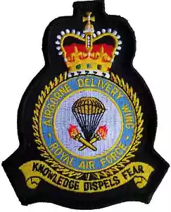 Bestickter Aufnäher Abzeichen Airborne Delivery Wing Royal Air Force - MOD LIZENZIERT - Bild 1 von 9