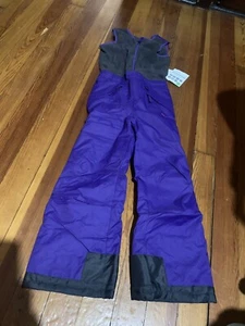 Arctix Snow Ski Overalls S Youth Zipper Insulated Purple Fleece Bib Overalls - Picture 1 of 2