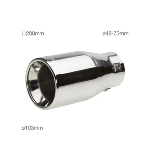 Simoni Racing Exhaust Terminal Stainless Steel Round and Straight Diameter 103mm - Picture 1 of 4