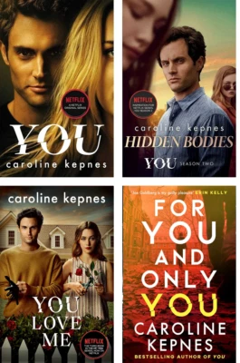 Caroline Kepnes 4 Books series, you + you love me + hidden bodies + for you PB
