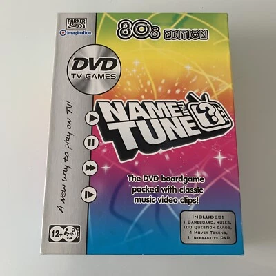 Name That Tune DVD Board Game 80s Edition Parker Games - New & Sealed - Vintage - Изображение 1 из 4