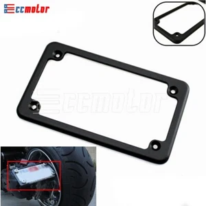 Motorcycle License Plate Frame Fits 4"x7" Plate For Touring Street Motorcycle - Picture 1 of 7