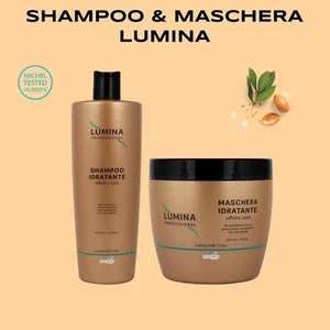 SNEP SHAMPOO E MASCHERA IDRATANTE EFFETTO SETA 500ML - CAPELLI MORBIDI E LUCENTI - Foto 1 di 5