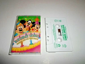 Tested Disney Birthday Song Cassette Tape Mickey Minnie Goofy *Games Fun & Music - Picture 1 of 4