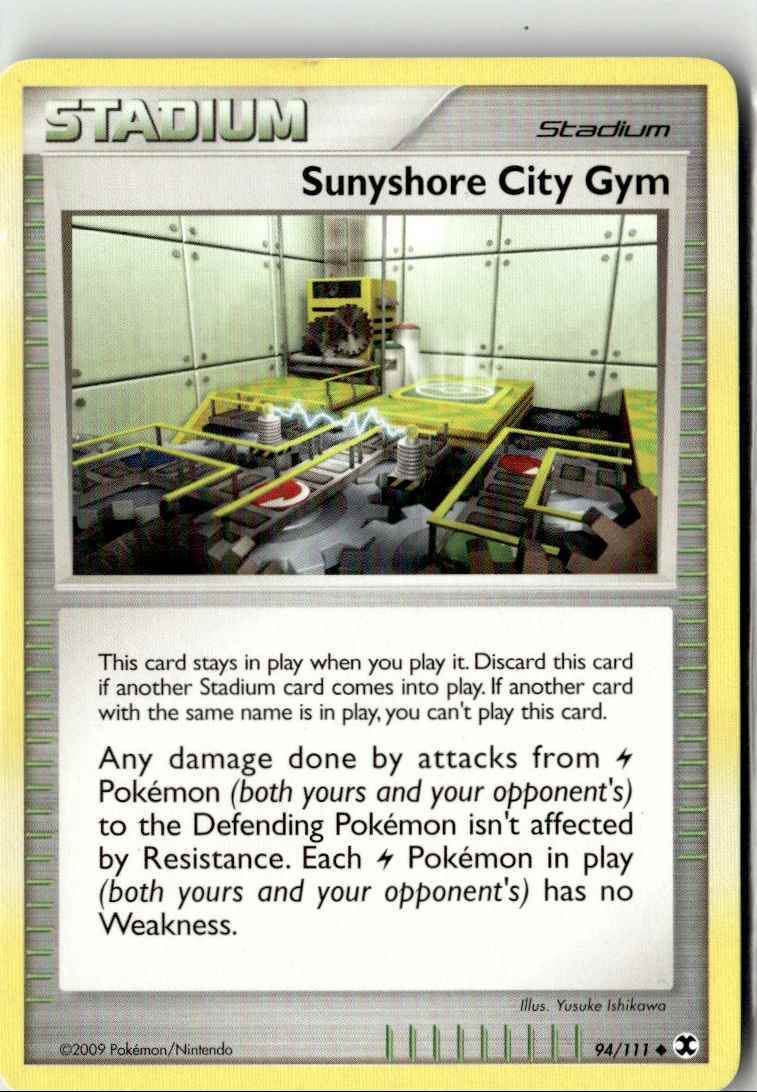 2009 PLATINUM - RISING RIVALS SUNYSHORE CITY GYM NULL/UNCOMMON #94 94/111