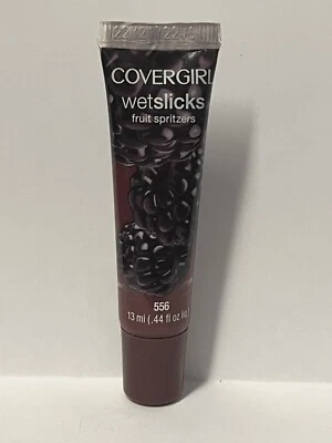 Brillo de labios para salpicaduras de frutas Covergirl Wetslicks, 556 Blackberry Splash, 0,44 fl oz Foto 1 de 2