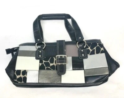 Bolso de mano para mujer con estampado multicolor de leopardo Foto 1 de 4