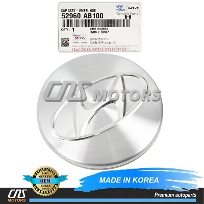 ✅GENUINE✅ Aluminum Wheel Center Cap 15" for 21-23 Hyundai Elantra 52960AB100 Foto 1 de 4