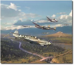 Steinhoff's Charge by Jim Laurier - Me109 - Aviation Art Print - Picture 1 of 1
