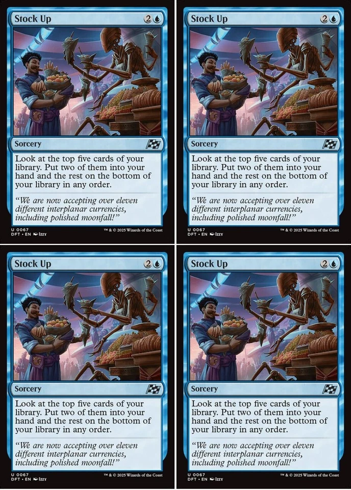 MTG - 4x STOCK UP - Aetherdrift (U) - image 1 of 1