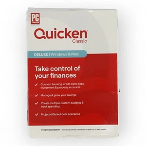PCMAG Quicken Classic Deluxe Windows & Mac v - Picture 1 of 2