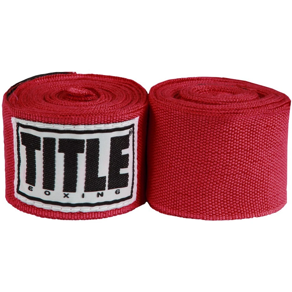 Title Boxing 180" Semi Elastic Mexican Handwraps - Red - Image 1 of 1