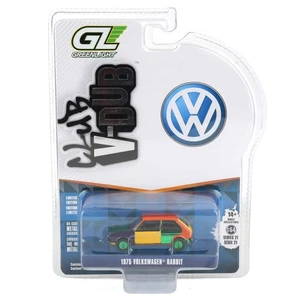 GREEN CHROME CHASE 1/64 1975 Volkswagen Rabbit Harlequin Club V-Dub 21 36120-E - Picture 1 of 3