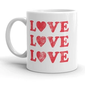 Taza Love Love Love linda taza de café del día de San Valentín - 11 oz - Imagen 1 de 7