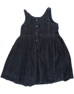 RALPH LAUREN Girls Sleeveless Denim Dress 2-3 Years Blue Cotton CI07 - Picture 1 of 3