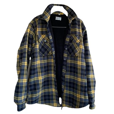 Matix Men's Sherpa Lined Plaid Fleece Flannel Size- Small Lightweight Jacket - Image 1 of 4