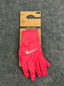 Nike Pacer Liner Lightweight Gloves Dri-Fit Women's M / L Running Pink/Silver - Picture 1 of 2