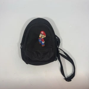 Nintendo DS o Gameboy Mario nero mini zaino custodia per il trasporto - Foto 1 di 6