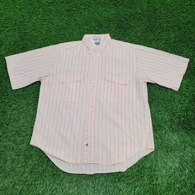 Vintage 90s Levis DOCKERS Striped Button Shirt Large 25x32 Baggy - Image 1 of 4