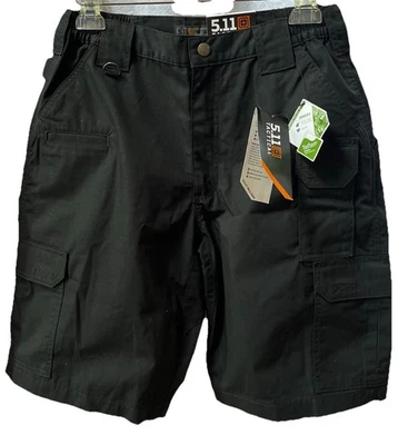 Pantalones Cortos Para Hombres NUEVOS 5.11 Tactical Taclite Pro 30x11 Entrepierna Ripstop 73308 Negro Carga Foto 1 de 4
