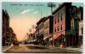 AK Water Street Looking West Decorah Iowa IA PM 1910 DB - Bild 1 von 2