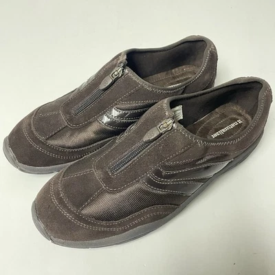 Women’s Size 8 Naturalized Casual Shoes Brown Zip ,Leather & Man Made, EUC - Image 1 of 4