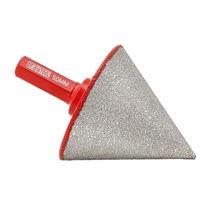 Broca de bisel de diamante de 2"/50 mm brocas de perforación de cono de dedo avellanador de orificios. - Imagen 1 de 11