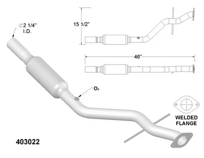 Convertidor catalítico para Pontiac Trans Sport 1997-1998 Foto 1 de 2