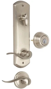Kwikset 508TNL 15 SMT 23/8NFL Interconnected Passage Lever - Satin Nickel  - Bild 1 von 12