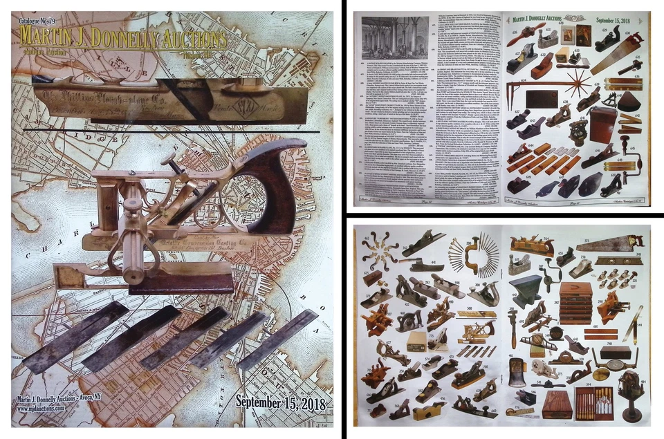 Catálogo de subasta de herramientas antiguas a todo color septiembre de 2018 con precios realizados Foto 1 de 1