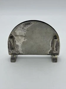 VINTAGE 1954 UNION PACIFIC RAILROAD INTERNATIONAL SILVER SOLDERED MENU HOLDER - Picture 1 of 12