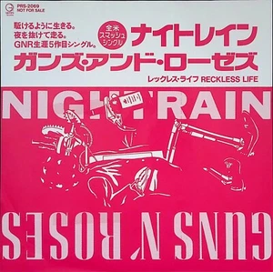 Guns N' Roses Nightrain / Reckles Japan Promo 7" PRS-2069 1989 Rare Not For Sale - Picture 1 of 7